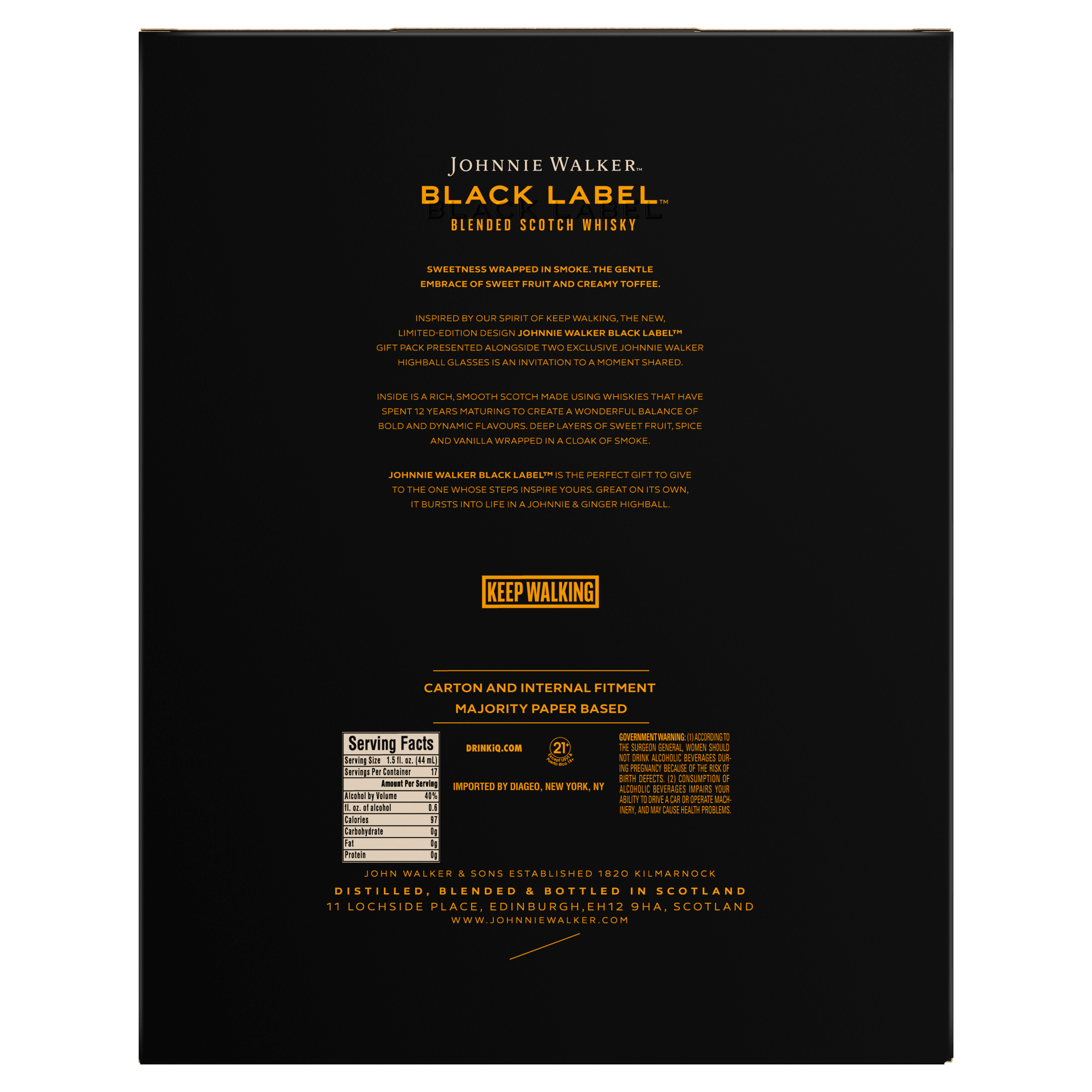 Johnnie Walker Black Label Gift Set - Barbank