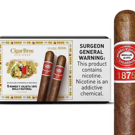 Romeo y Julieta 1875 by CigarBros 5ct Romeo Y Julieta Bully + 5% Discount + FREE Humidor