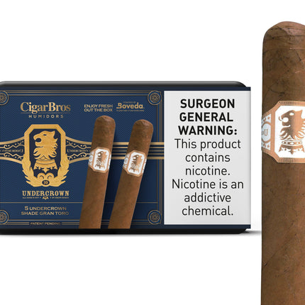 UnderCrown by CigarBros 5ct UnderCrown Shade Gran Toro + 5% Discount + Free Humidor
