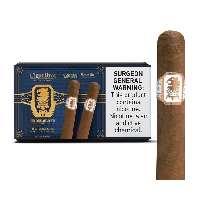 UnderCrown by CigarBros 5ct UnderCrown Shade Gran Toro + 5% Discount + Free Humidor