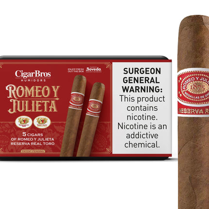 Romeo y Julieta Reserva Real by CigarBros 5ct Romeo Y Julieta Reserva Real + 5% Discount + FREE Humidor
