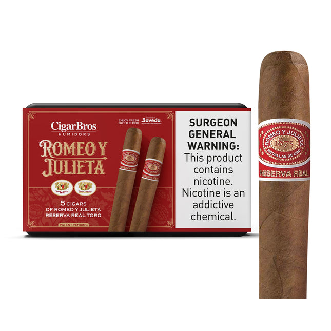 Romeo y Julieta Reserva Real by CigarBros 5ct Romeo Y Julieta Reserva Real + 5% Discount + FREE Humidor