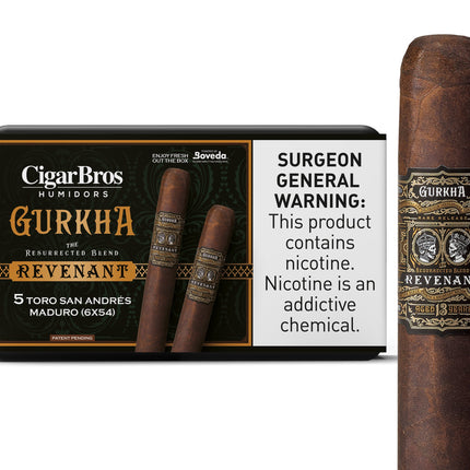 Gurkha by CigarBros 5ct Gurkha Revenant San Andres Mad + 5% Discount + FREE Humidor