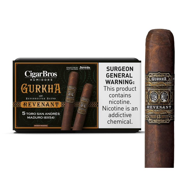 Gurkha by CigarBros 5ct Gurkha Revenant San Andres Mad + 5% Discount + FREE Humidor