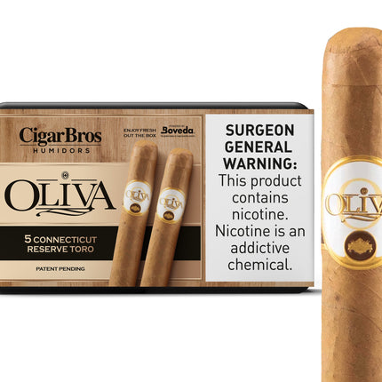 Oliva Connecticut Reserve by CigarBros 5ct Oliva Connecticut Reserve Toro + 5% Discount + FREE Humidor