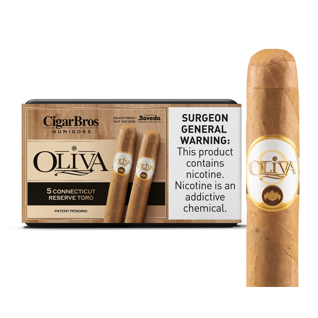 Oliva Connecticut Reserve by CigarBros 5ct Oliva Connecticut Reserve Toro + 5% Discount + FREE Humidor
