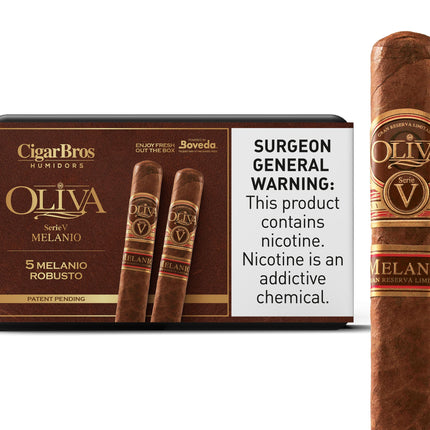 Oliva Melanio by CigarBros 5ct Oliva Melanio Robusto + 5% Discount + FREE Humidor