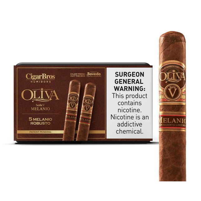 Oliva Melanio by CigarBros 5ct Oliva Melanio Robusto + 5% Discount + FREE Humidor
