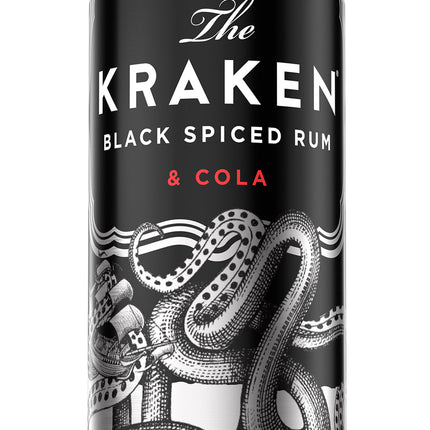 The Kraken Black Spiced Rum and Cola (4 Pack) 355mL