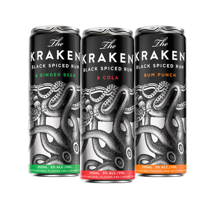 The Kraken Black Spiced Rum Punch (4 Pack) 355mL