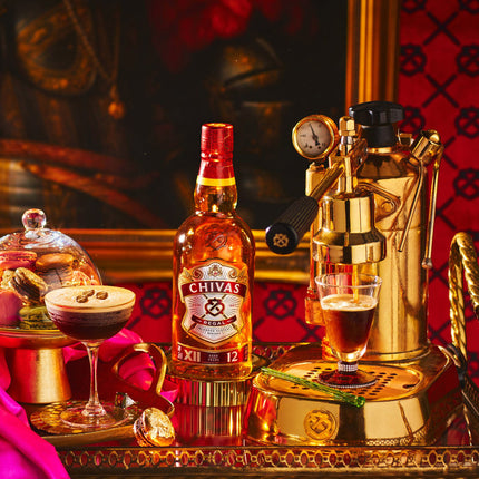 Chivas Regal 12 years with 2 Rock glass