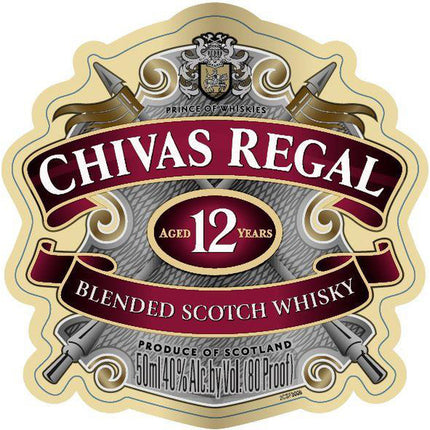 Chivas Regal 12 years with 2 Rock glass