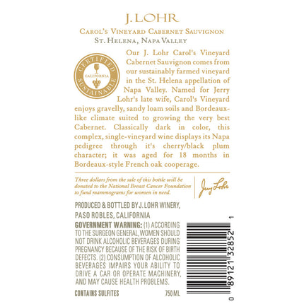 J. Lohr Vineyards & Wines Carols Vineyard Cabernet Sauvignon