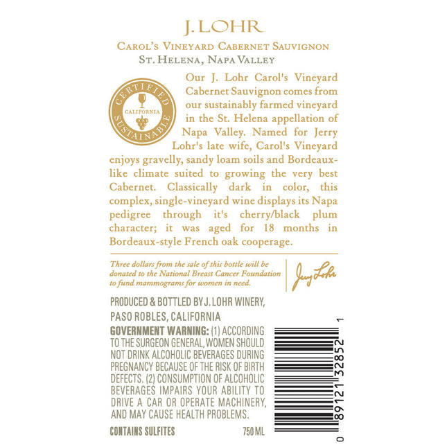 J. Lohr Vineyards & Wines Carols Vineyard Cabernet Sauvignon