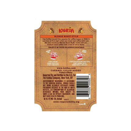 Kahlua Blonde Roast Coffee Liqueur