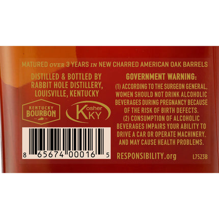 Rabbit Hole Cavehill Straight Bourbon Whiskey