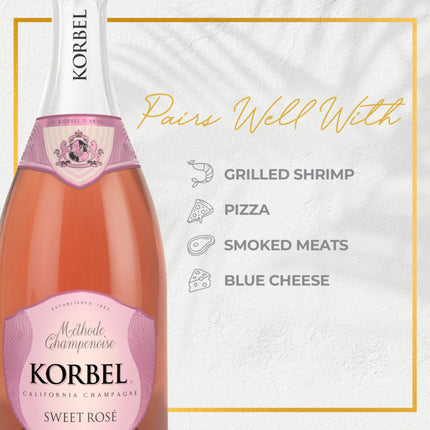 Korbel California Sweet Rose Sparkling Champagne