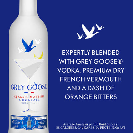 Grey Goose Classic Martini Cocktail 375mL
