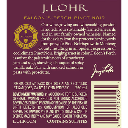 J Lohr Pinot Noir