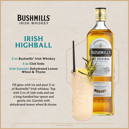 Bushmills Original White Label Irish Whisky 50mL