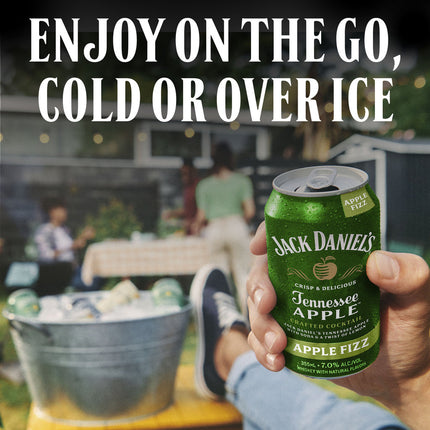 Jack Daniels Tennessee Apple Crafted Cocktail Apple Fizz (4 pack) 355mL