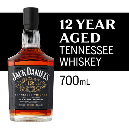 Jack Daniels Tennessee Whiskey 12 Years Old 700mL