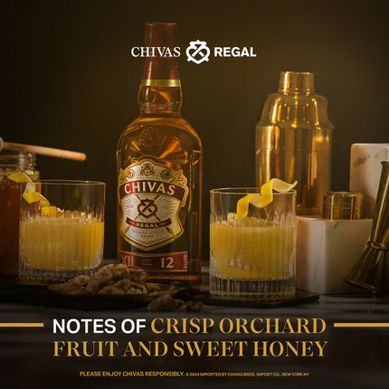 Chivas Regal 12 years with 2 Rock glass