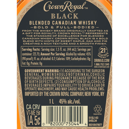 Crown Royal Black 1L