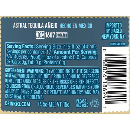 Astral Tequila Añejo