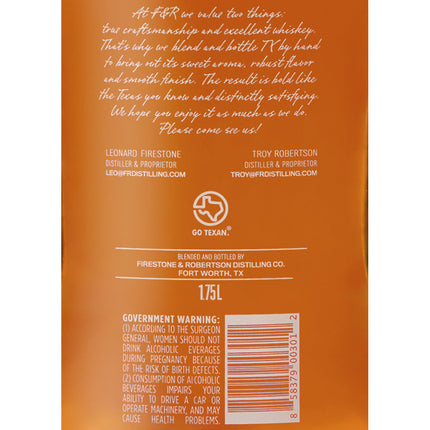 TX Blended Whiskey 1.75L