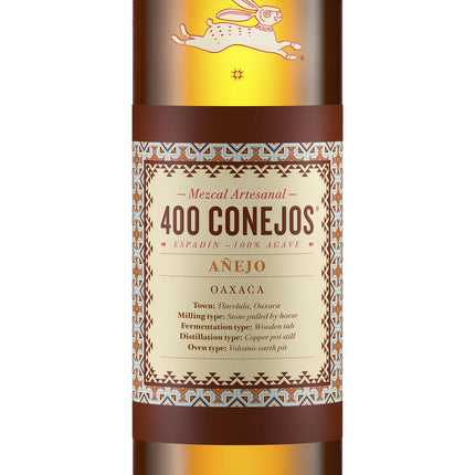 400 Conejos Añejo Oaxaca Espadin 1 year