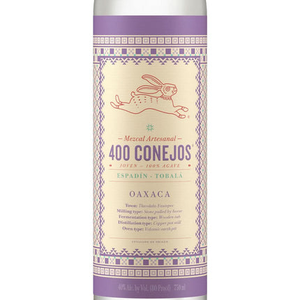 400 Conejos Espadin Tobala Joven Oaxaca
