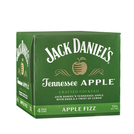 Jack Daniels Tennessee Apple Crafted Cocktail Apple Fizz (4 pack) 355mL