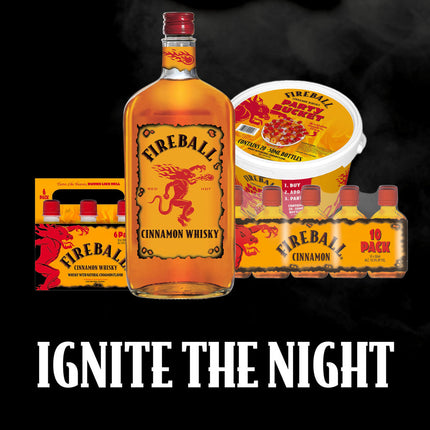 Fireball Holiday Ornament Gift Set (6 pack) 50mL