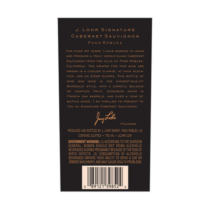 J. Lohr Signature Paso Robles 2018