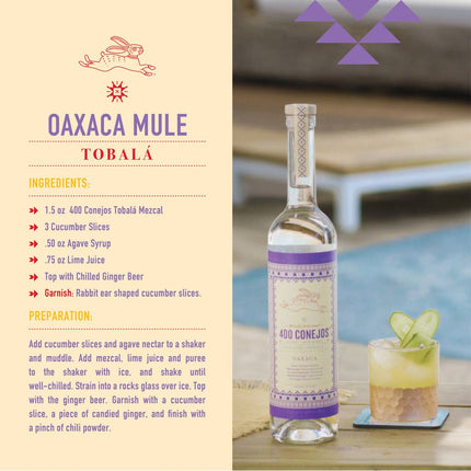 400 Conejos Espadin Tobala Joven Oaxaca