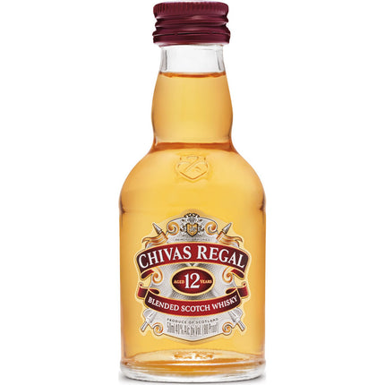 Chivas Regal Blended Scotch Whisky ( 12 pack ) 12 year 50mL