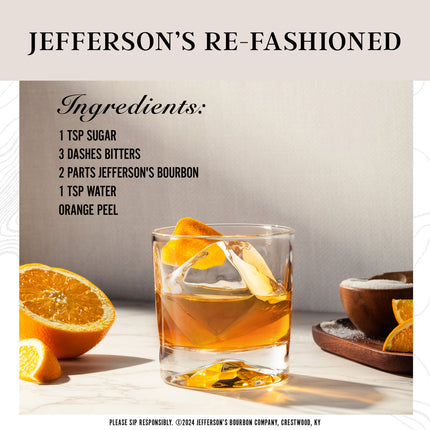 Jefferson's Bourbon Blend of Straight Bourbon Whiskey 1.75L