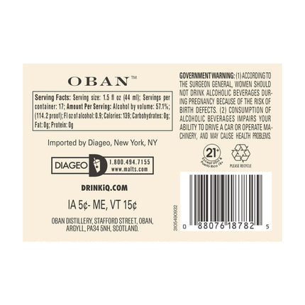 Oban Single Malt Scotch Whisky 10 year