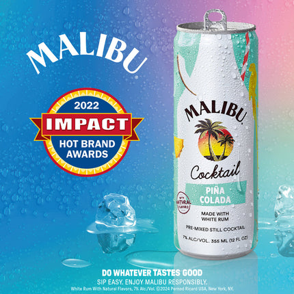 Malibu Pina Colada Cocktail (4pack) 355mL