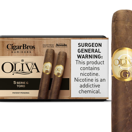 Oliva Serie G by CigarBros 5ct Oliva Serie G Toro + 5% Discount + FREE Humidor