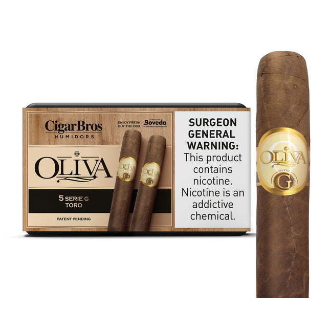 Oliva Serie G by CigarBros 5ct Oliva Serie G Toro + 5% Discount + FREE Humidor