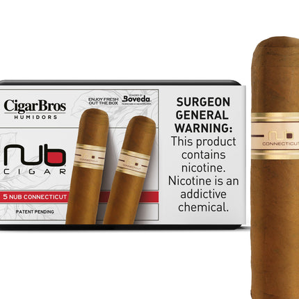 Nub by CigarBros 5ct Nub Connecticut + 5% Discount + FREE Humidor
