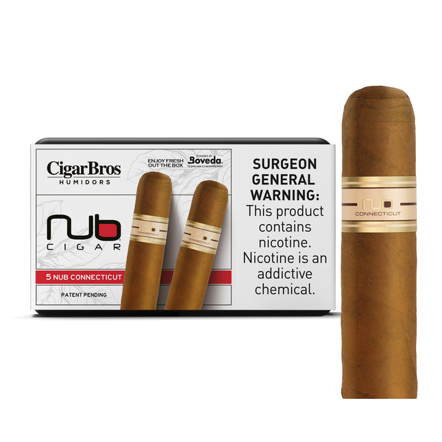 Nub by CigarBros 5ct Nub Connecticut + 5% Discount + FREE Humidor