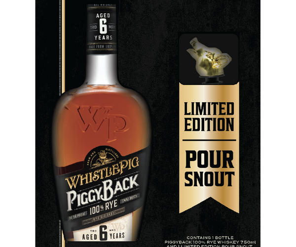 WhistlePig 6 Year Old Piggyback Rye W/ Limited Edition Pour Snout