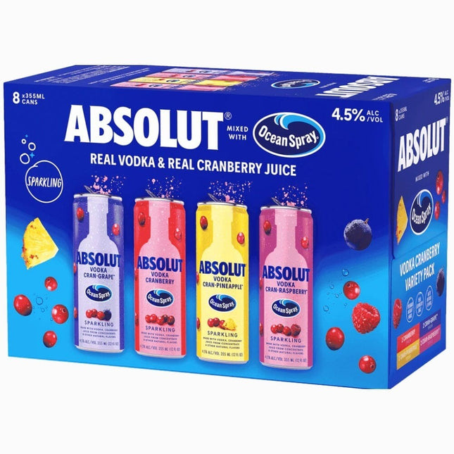 Absolut Cocktails Ocean Spray Variety 8/355mL Cans