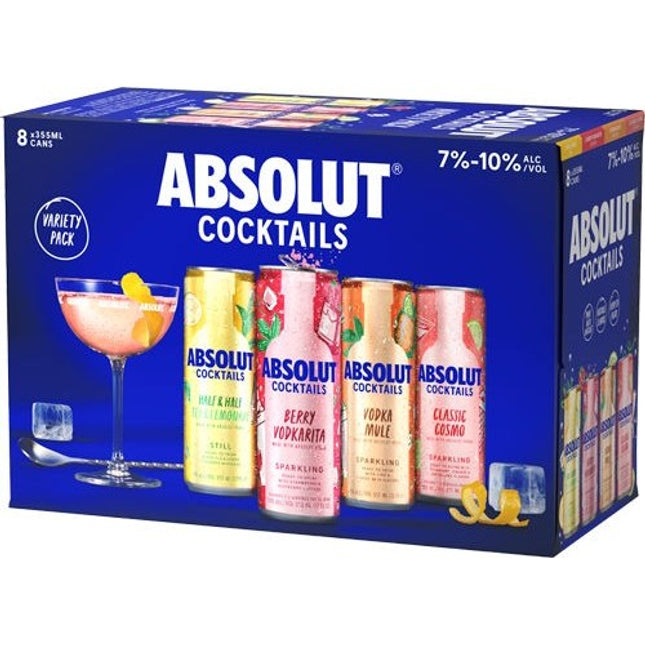 Absolut Cocktails Variety Pack 8/355mL Cans