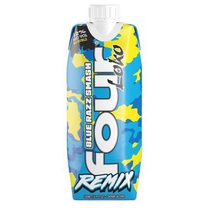 Four Loko Remix Blue Razz Smash 16.9oZ Tetra