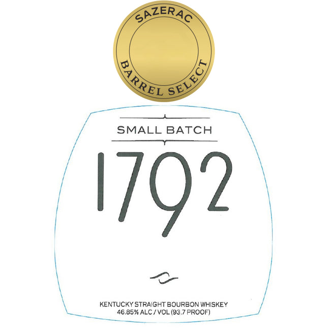 1792 Small Batch Bourbon Sazerac Barrel Select - Barbank