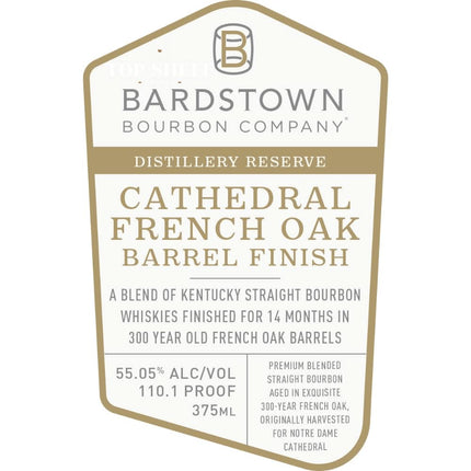Bardstown Distillery Reserve Cathedral French Oak Finished Bourbon - Barbank